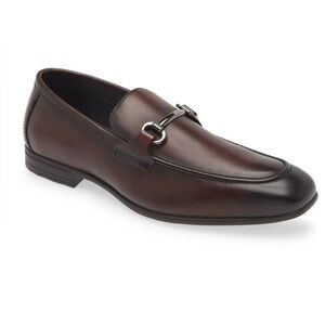 Nordstrom Carlson Bit Brown Loafers NWB